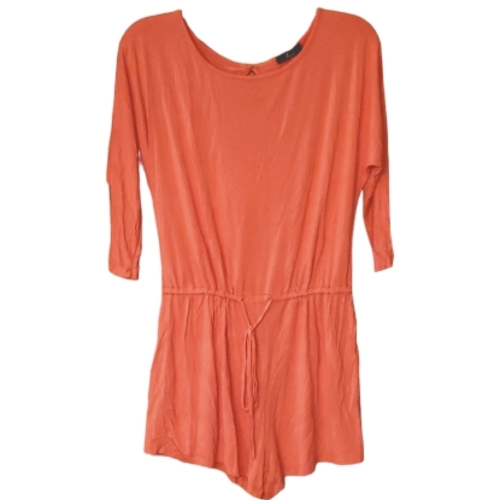 TUA Womans Coral Romper‎ Size Small